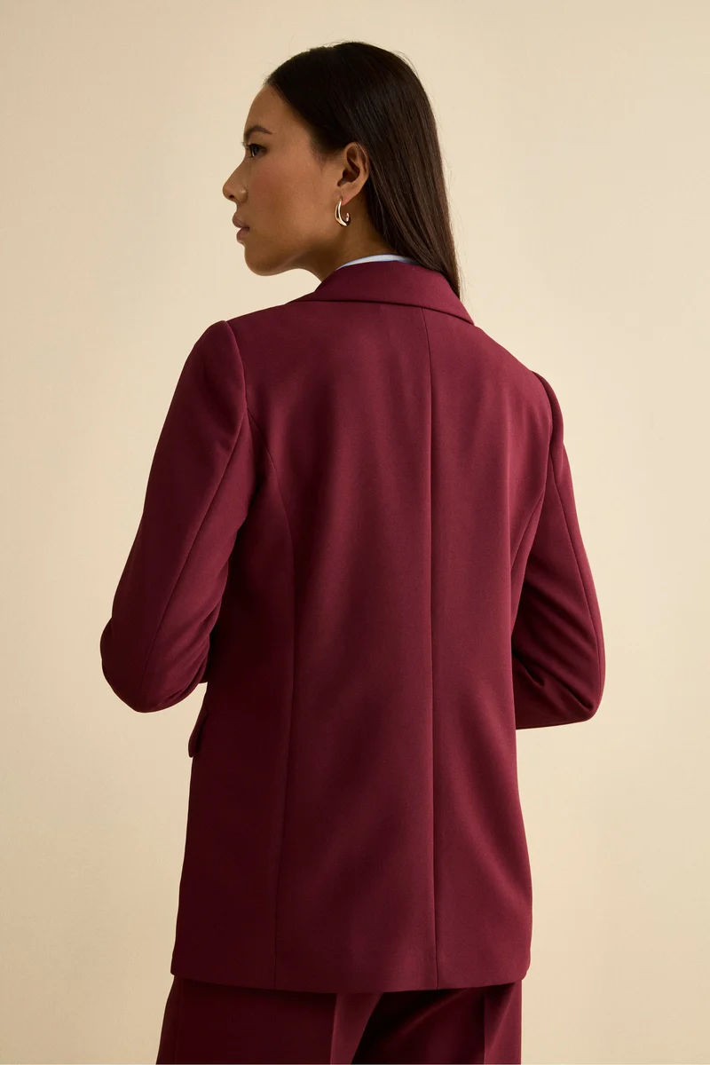 Giacca Bistretch Foderata Regular Fit - BORDEAUX