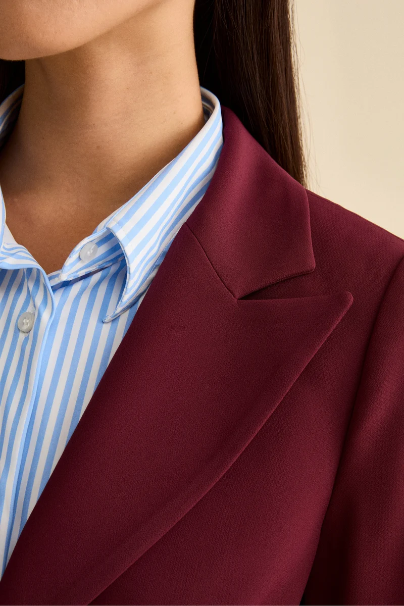 Giacca Bistretch Foderata Regular Fit - BORDEAUX