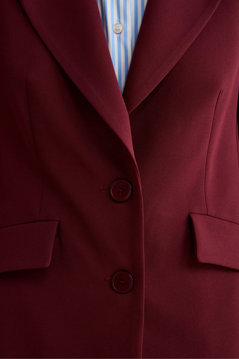 Giacca Bistretch Foderata Regular Fit - BORDEAUX