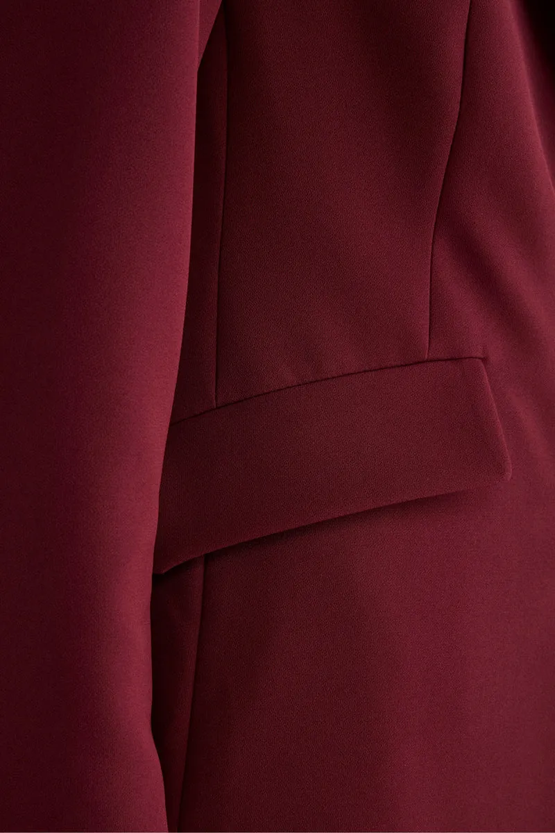 Giacca Bistretch Foderata Regular Fit - BORDEAUX