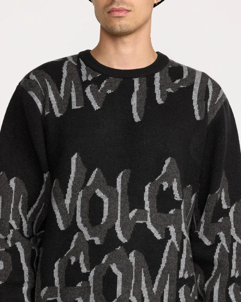Stone Jacquard Jacke - Black