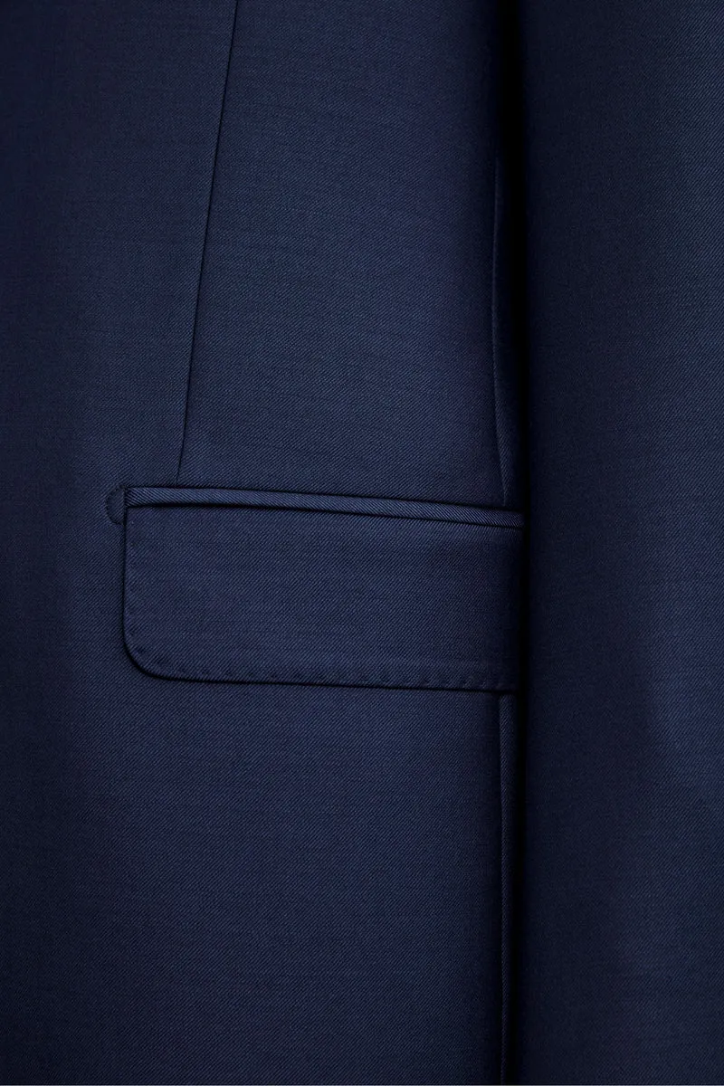 Giacca da Cerimonia in Lana Vergine Drop 8 - BLU