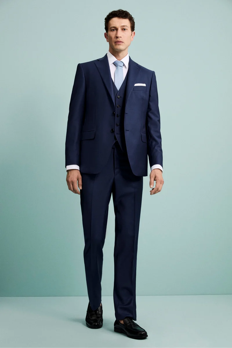 Giacca da Cerimonia in Lana Vergine Drop 8 - BLU