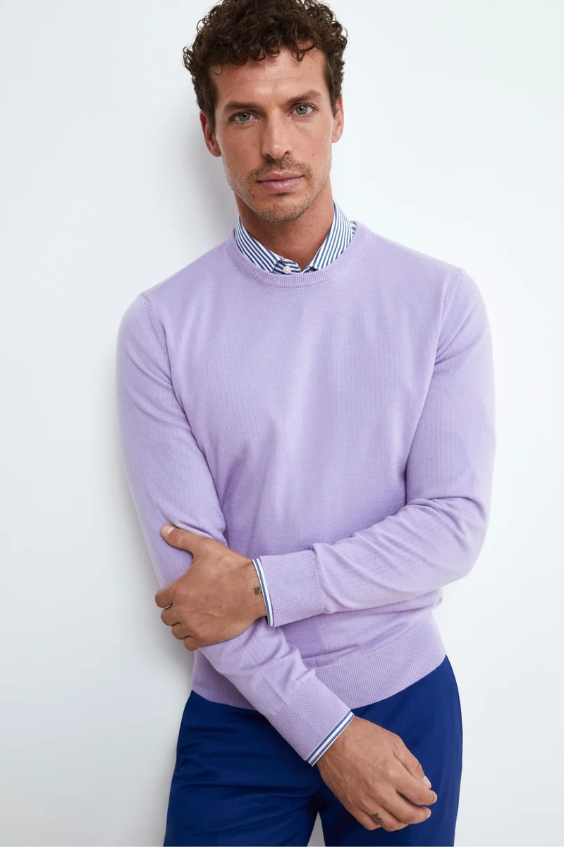 Pullover Girocollo in Lana Merino - LILLA