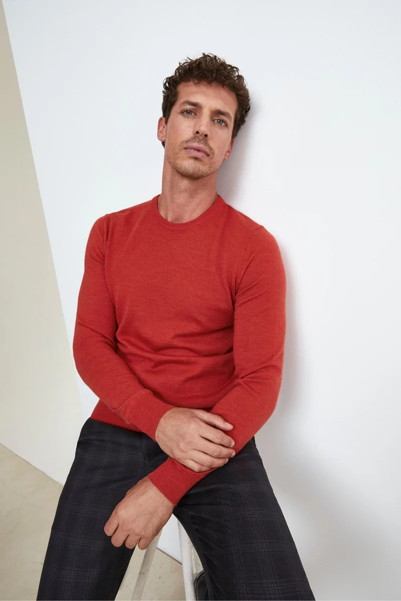 Pullover Girocollo in Lana Merino - COCCIO