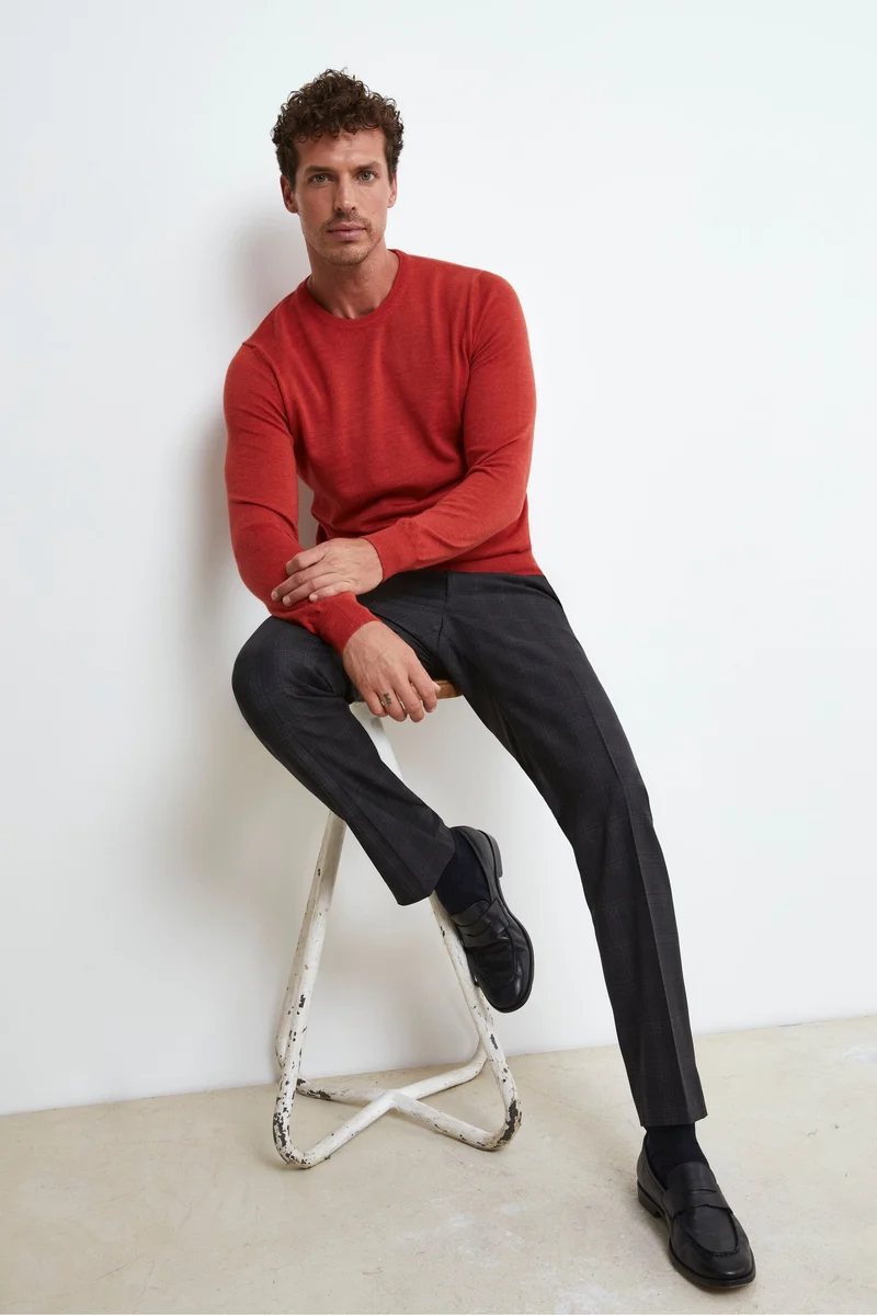 Pullover Girocollo in Lana Merino - COCCIO