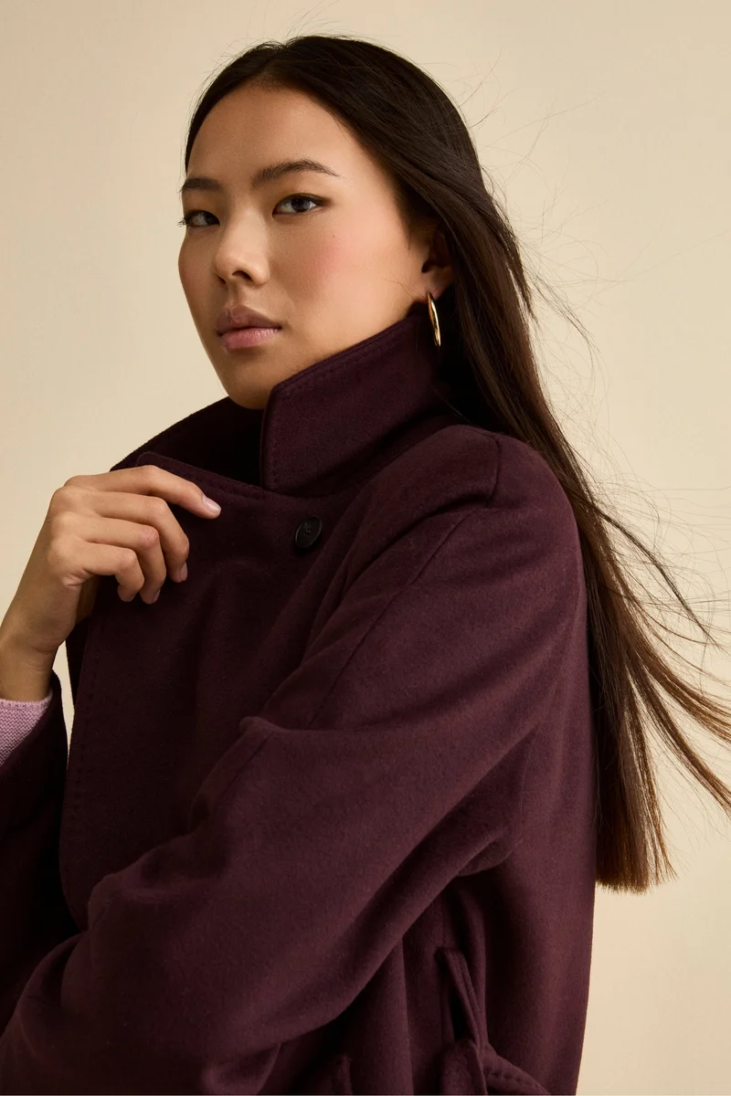 Cappotto lungo in lana e cashmere - PRUGNA