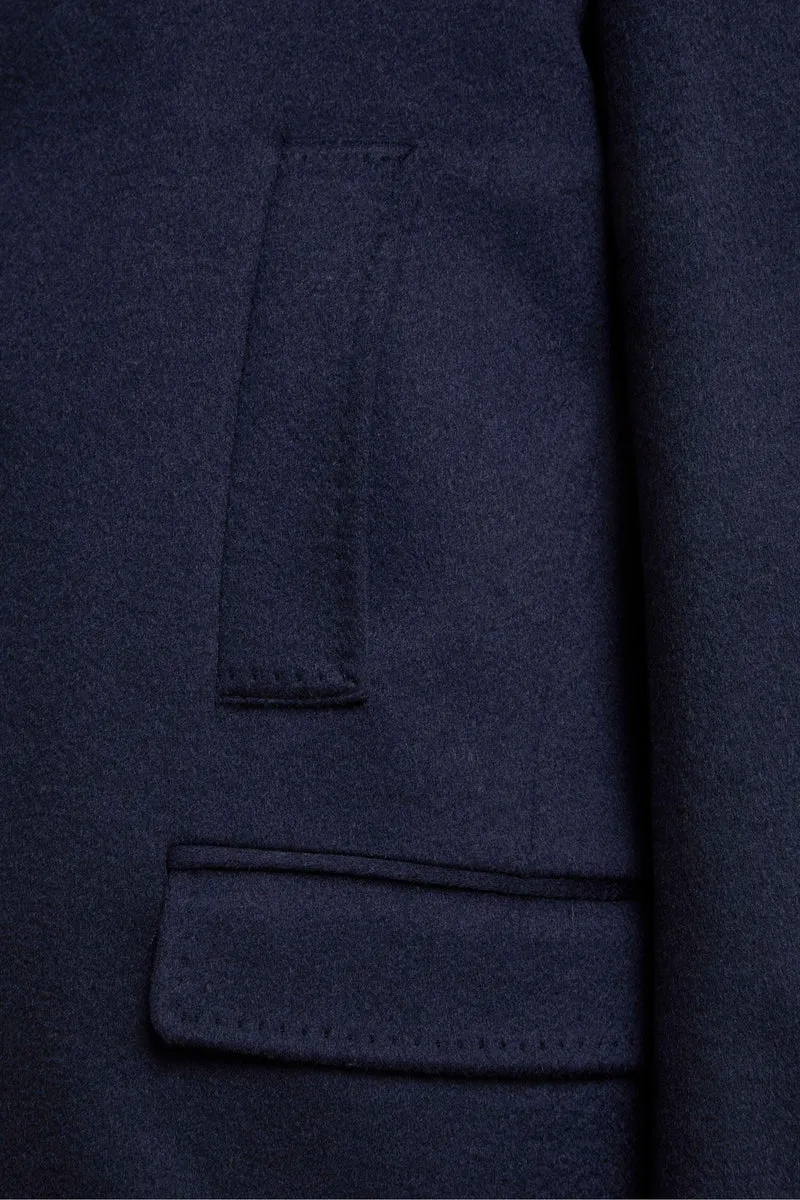 Cappotto Corto in Lana e Cashmere - BLU