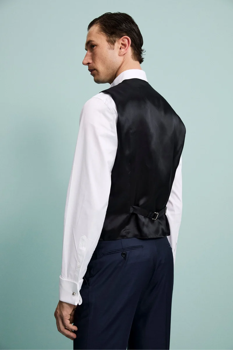 Gilet Sartoriale in Lana Vergine - BLU