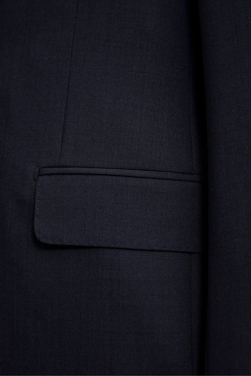 Giacca Elegante Monopetto in Lana Vergine Drop 8 - BLU