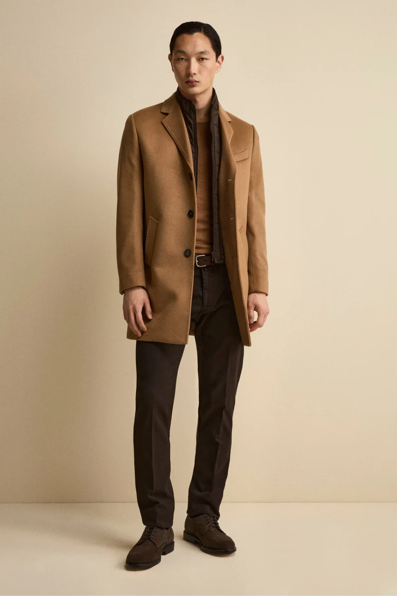Cappotto in lana e cashmere - CAMMELLO