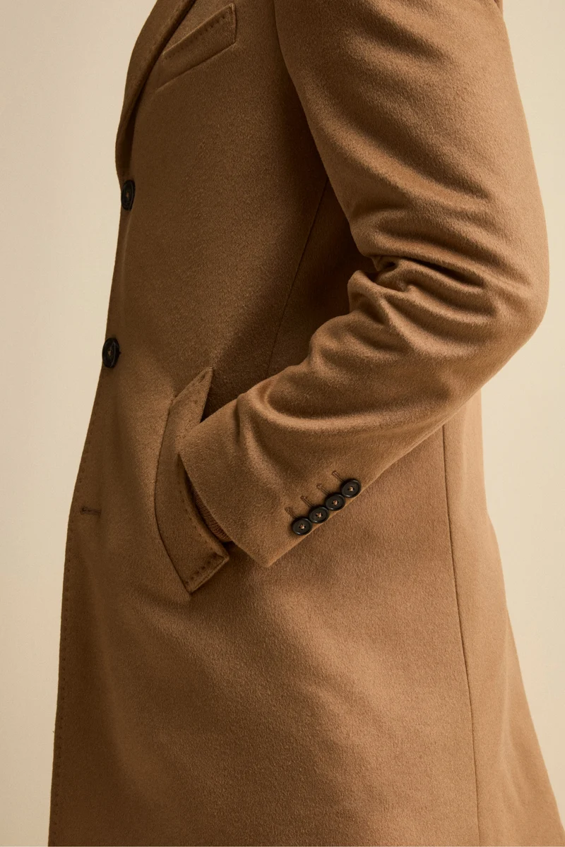 Cappotto in lana e cashmere - CAMMELLO