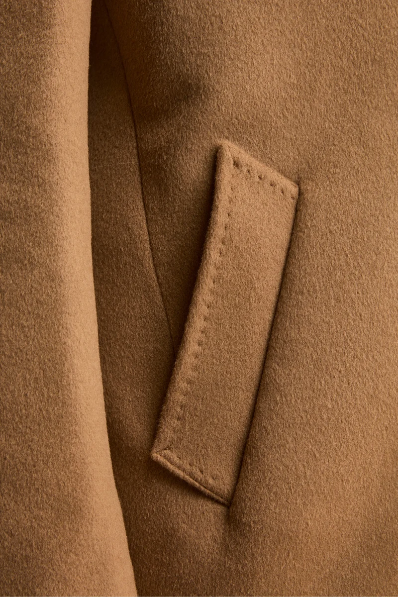 Cappotto in lana e cashmere - CAMMELLO
