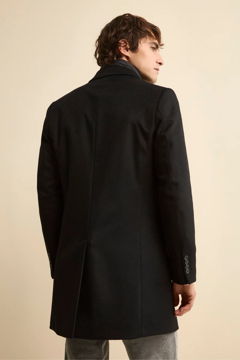 Cappotto in lana e cashmere - NERO