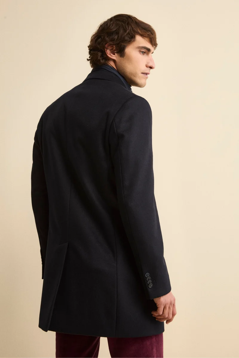 Cappotto in lana e cashmere - BLU