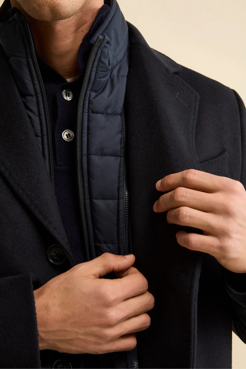 Cappotto in lana e cashmere - BLU
