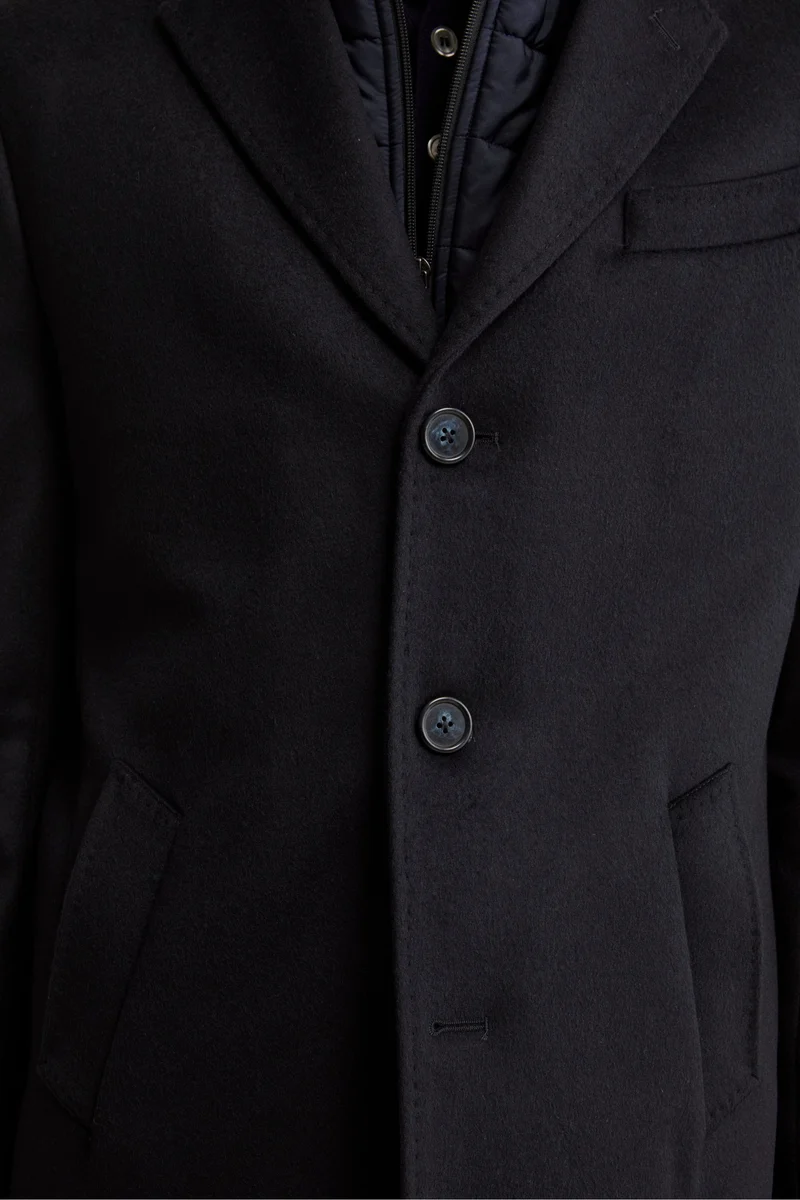 Cappotto in lana e cashmere - BLU