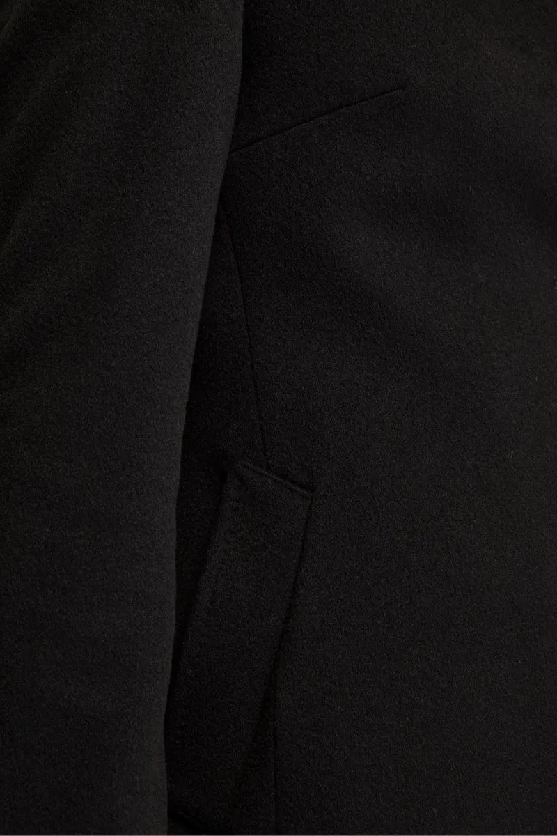 Cappotto in cashmere da donna - NERO