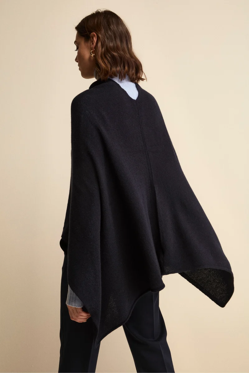 Mantella in cashmere da donna - BLU MARINE