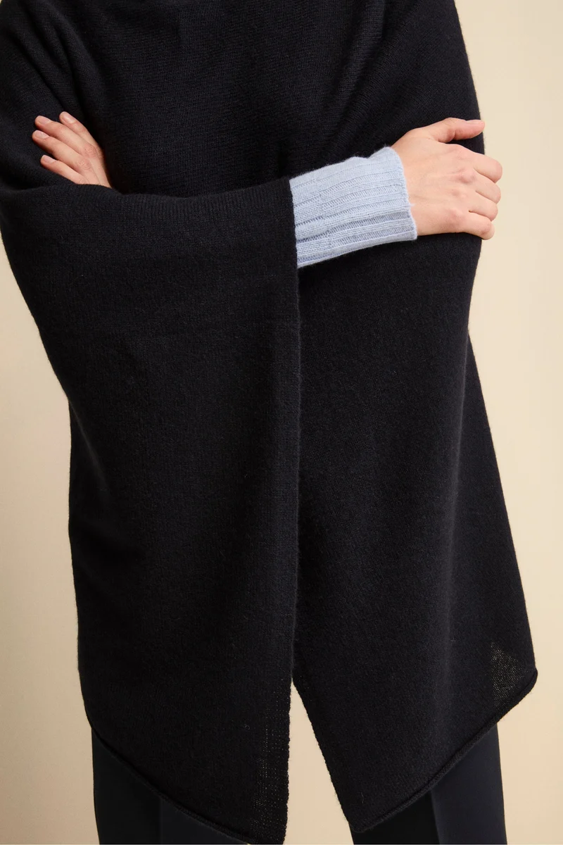Mantella in cashmere da donna - BLU MARINE