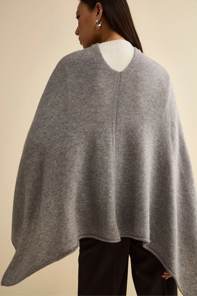 Mantella in cashmere da donna - GRIGIO MEDIO