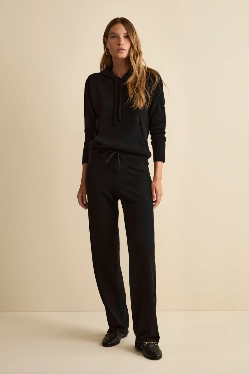 Tuta Morbida in cashmere - NERO