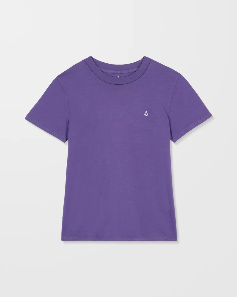 Solid Stone Besticktes T-Shirt - Acai