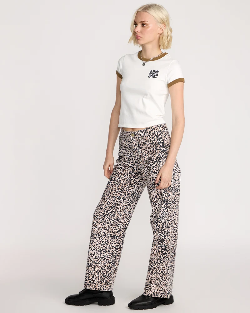 Stoned Boyfriend Lowrise Jeans - Animal Print