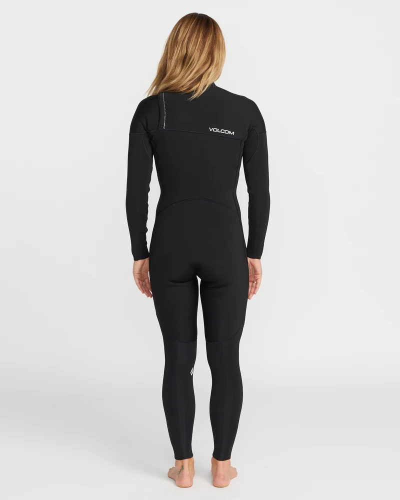 4/3Mm Chest Zip Neoprenanzug - Black