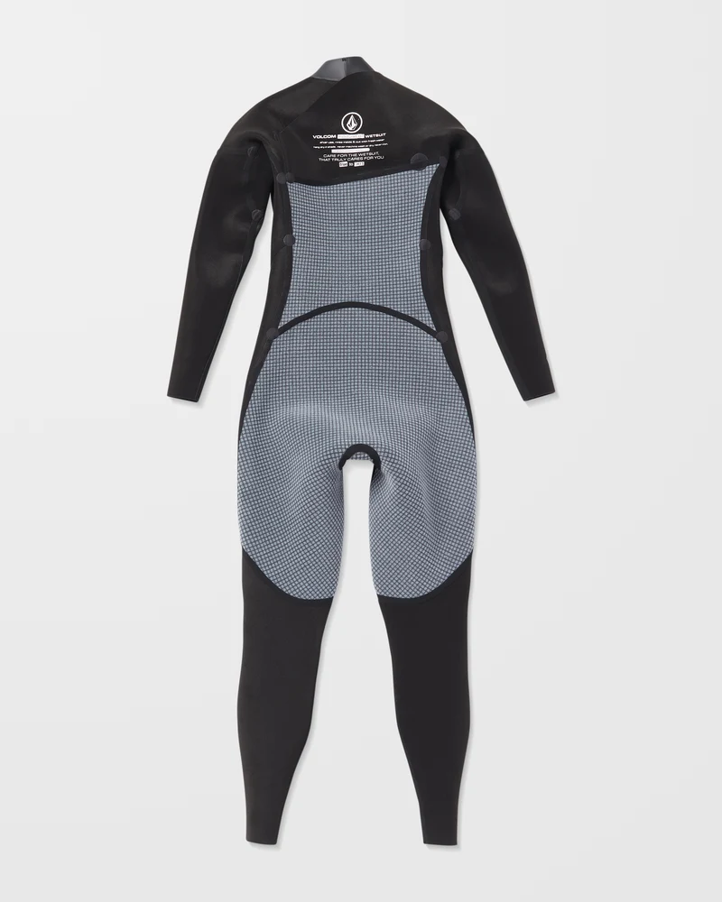 4/3Mm Chest Zip Neoprenanzug - Black