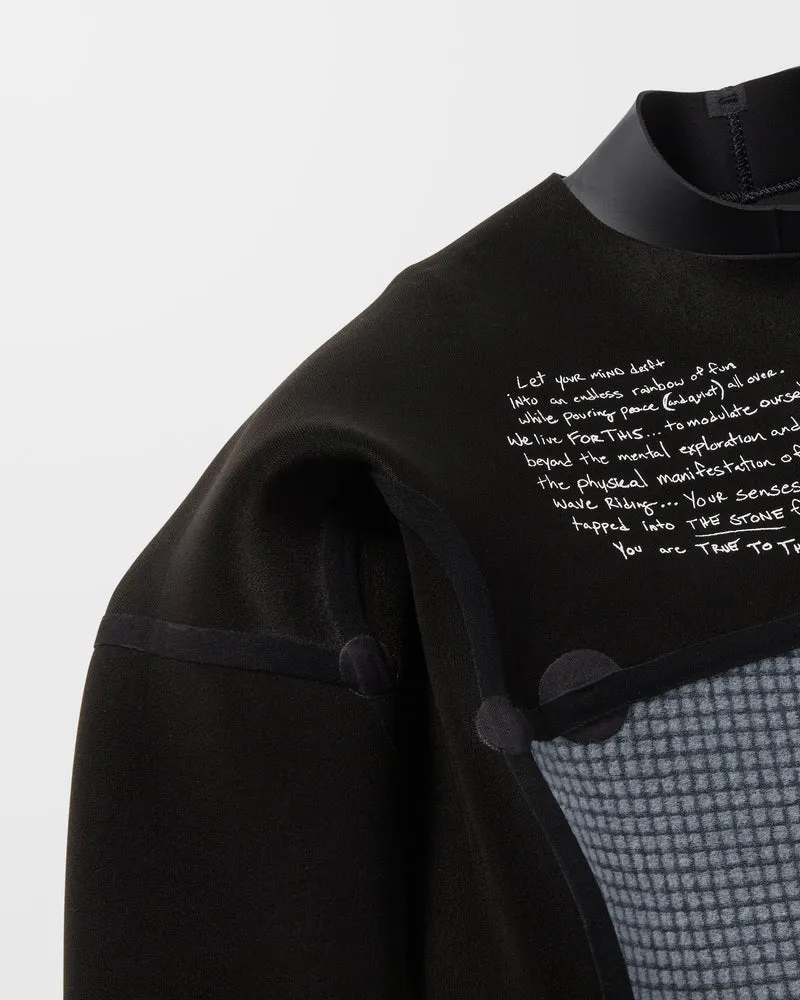 4/3Mm Chest Zip Neoprenanzug - Black