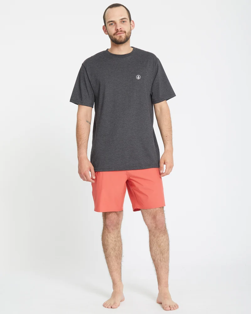 Lido Solid Mod 18" Boardshorts - CRANBERRY