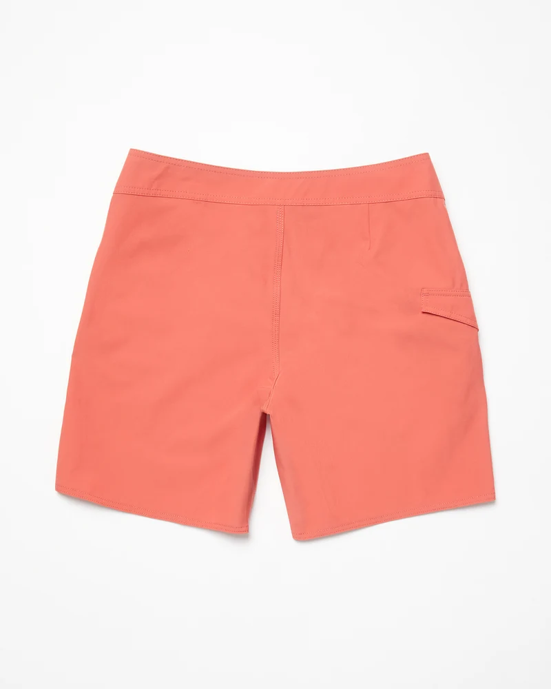 Lido Solid Mod 18" Boardshorts - CRANBERRY