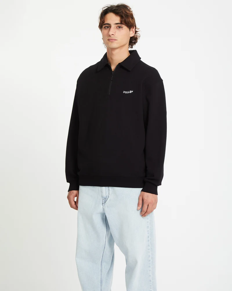 Nevermine Terry Pullover - BLACK