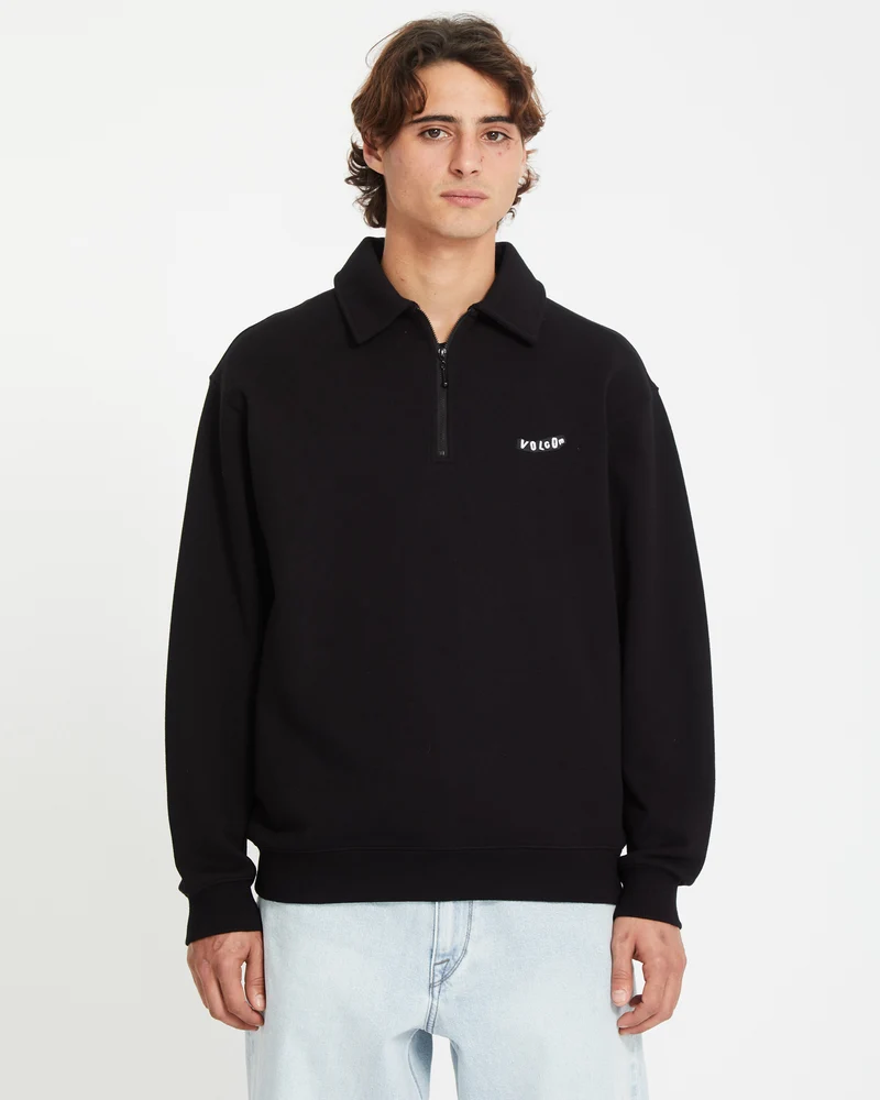 Nevermine Terry Pullover - BLACK