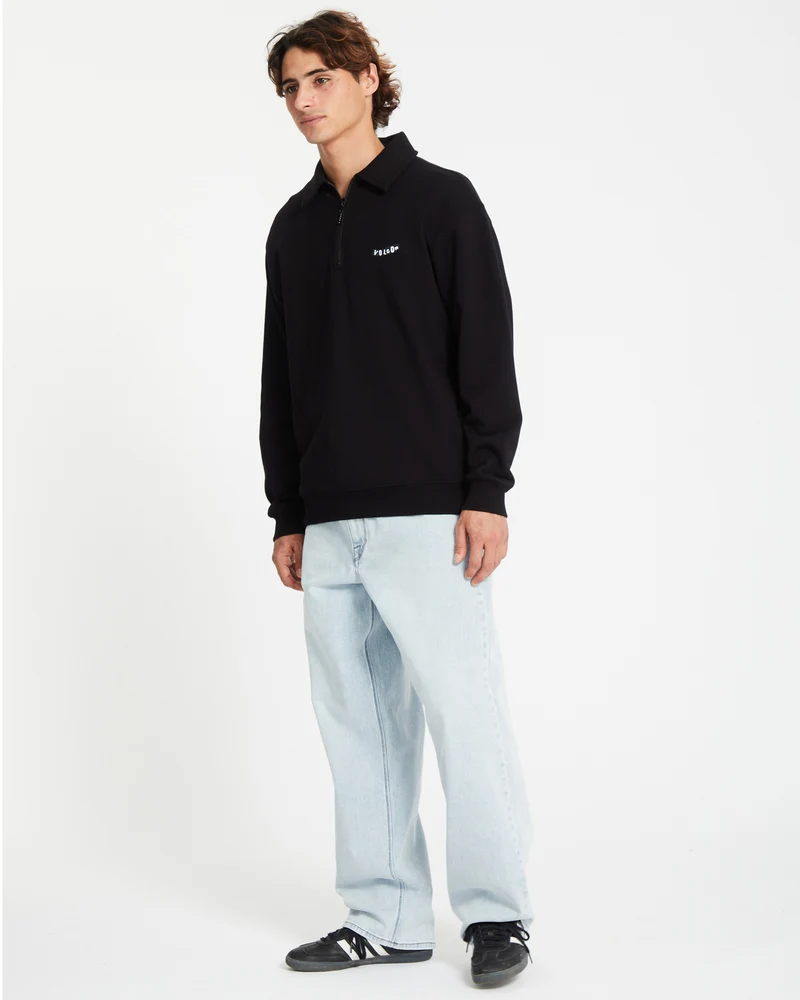 Nevermine Terry Pullover - BLACK