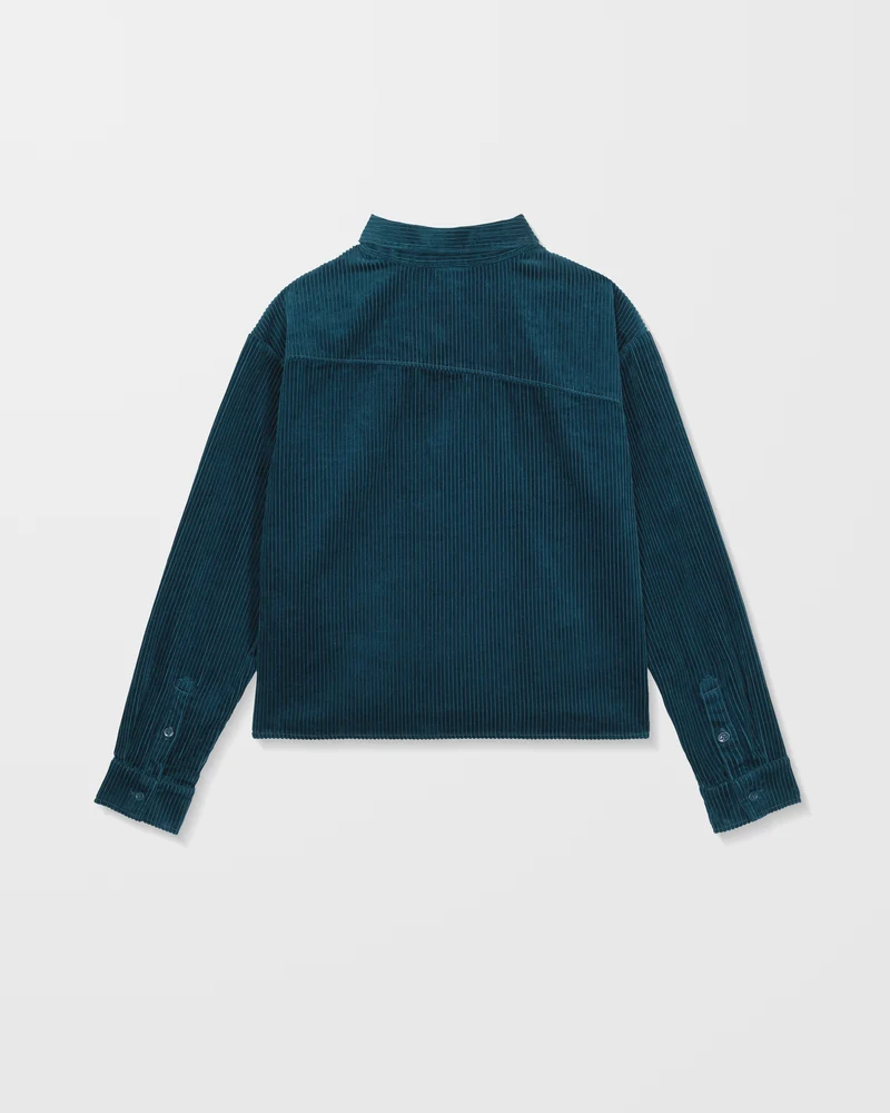 Weellow Cord-Hemd - Emerald Green
