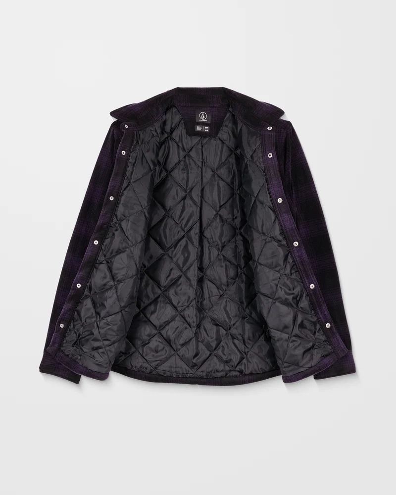 Bowered Hemdjacke - Dark Purple