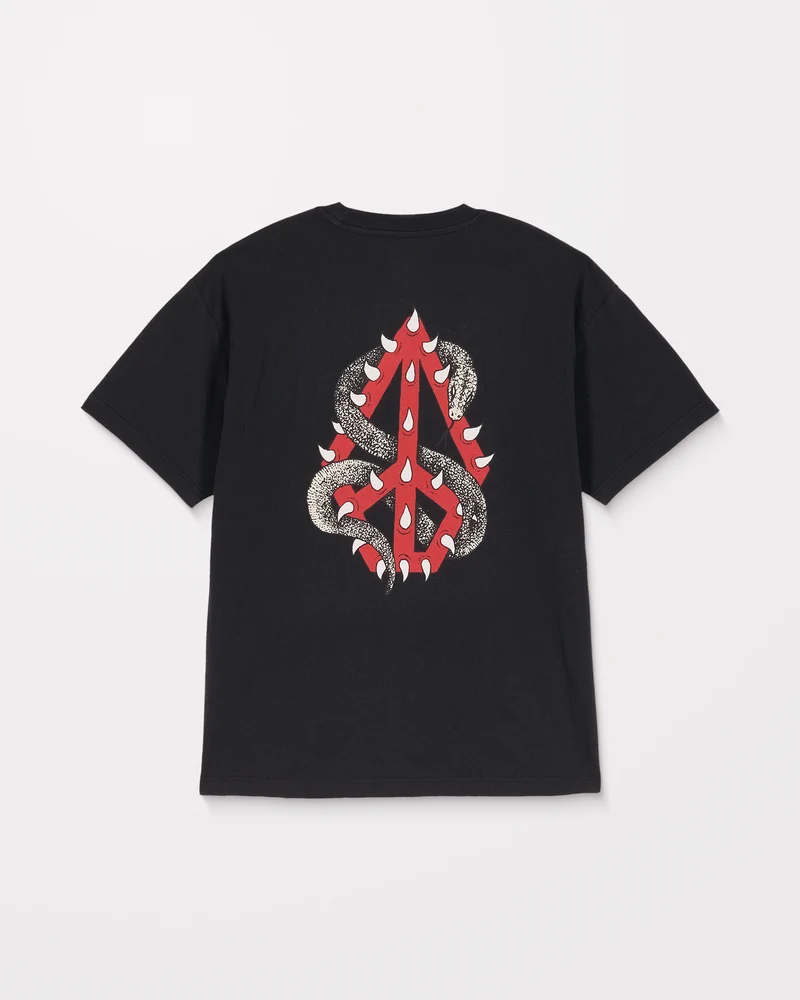 Snake Peace T-Shirt - Black