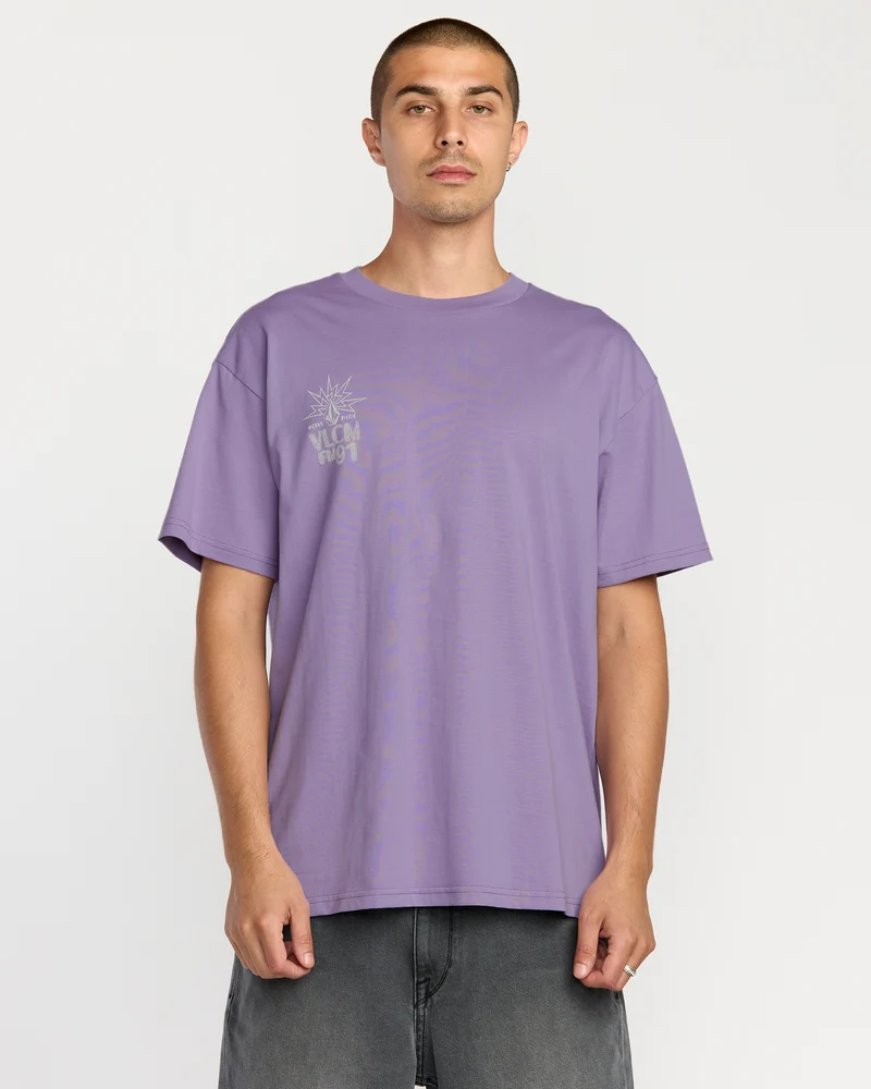 Tune In T-Shirt - Purple Ash
