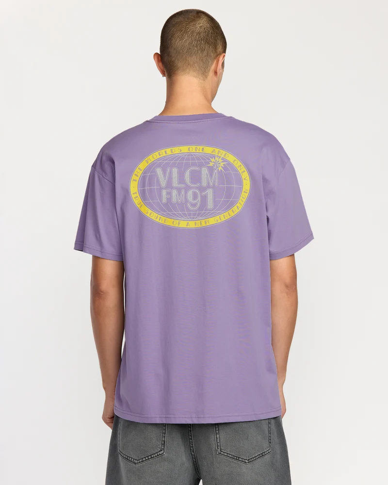 Tune In T-Shirt - Purple Ash