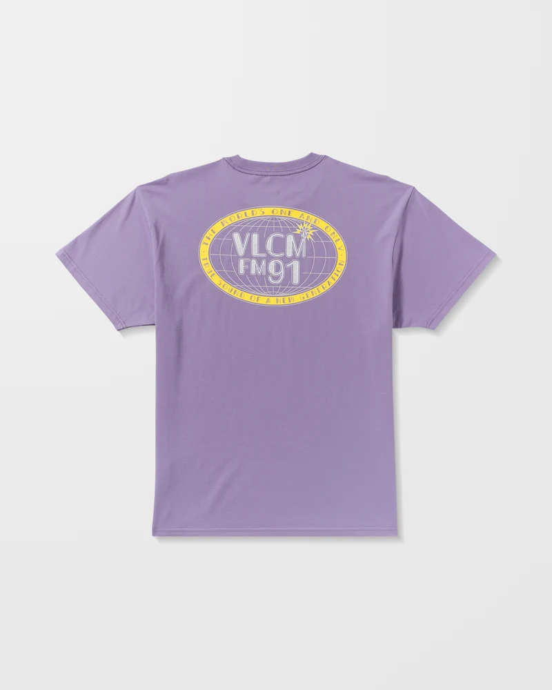 Tune In T-Shirt - Purple Ash