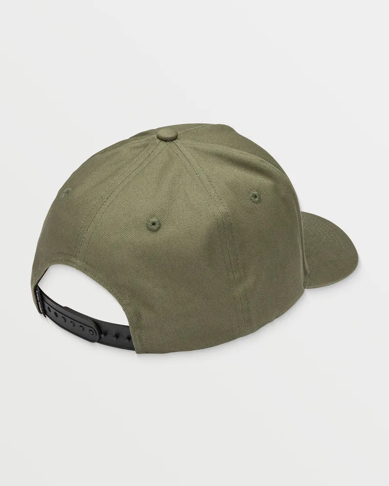 Embossed Stone Adj Kappe - LIGHT OLIVE