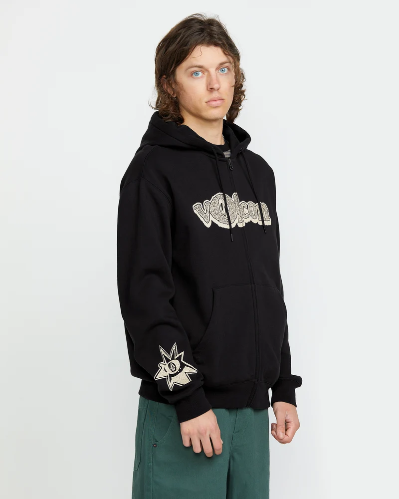 Volcom Ent Full Zip Kapuzenpullover - BLACK