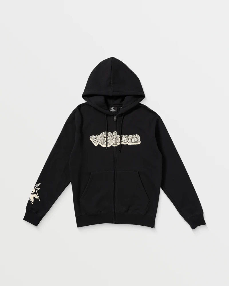 Volcom Ent Full Zip Kapuzenpullover - BLACK
