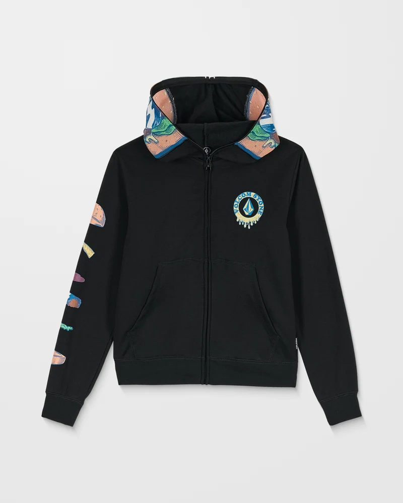Burgstone Full Zip Up Hoodie - Black - (KINDER)
