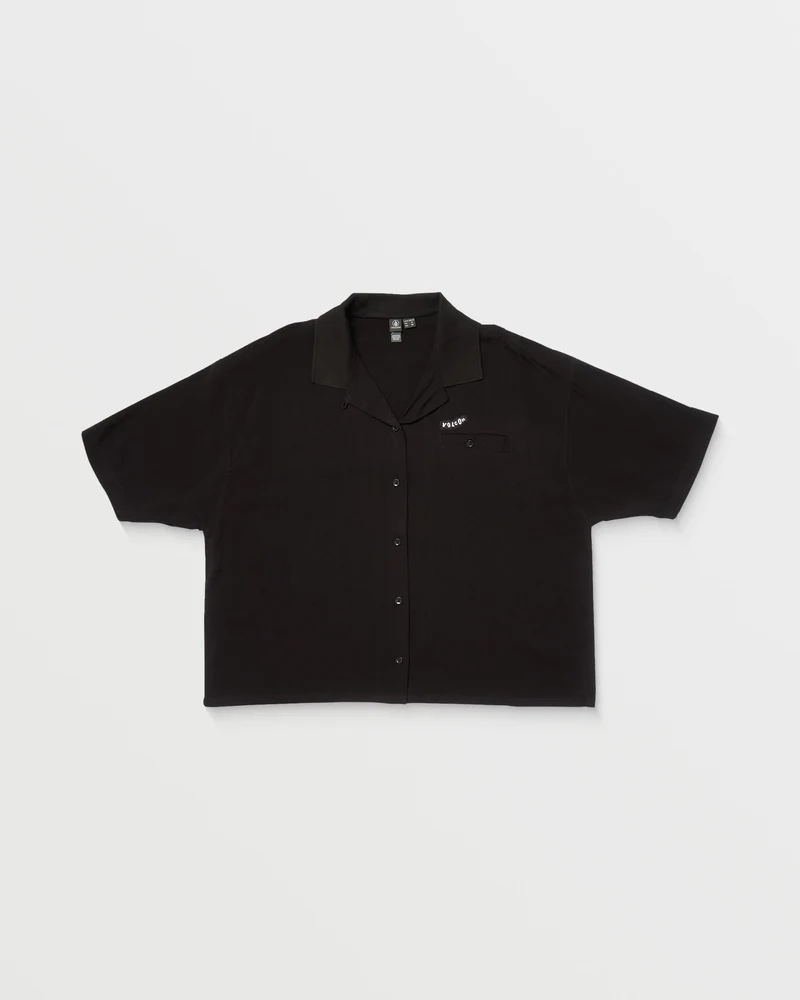 Servistone Woven Top - BLACK