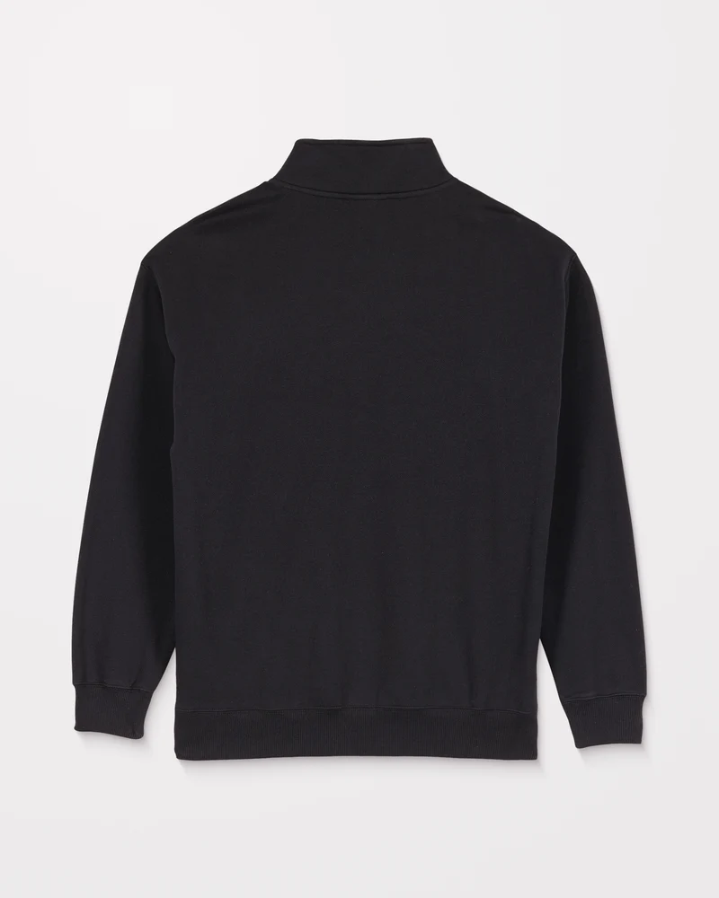 Single Stone Zip-Sweatshirt Mit - Black