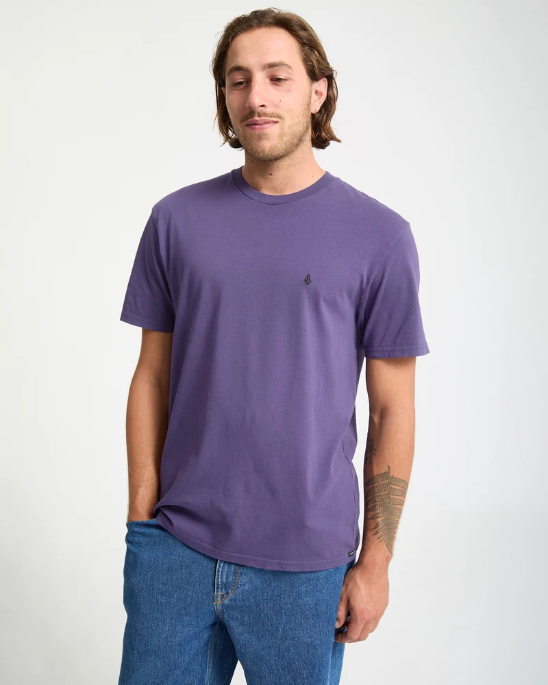 Solid Stone T-Shirt - Dark Purple