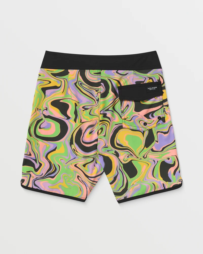 Mod Infuse Scallop Boardshorts - STEEL GREY - (KINDER)